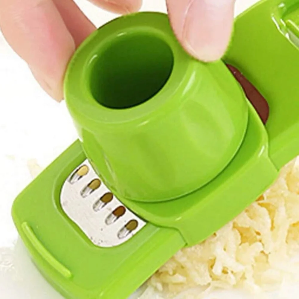 NEW Green 1 Pc Multifunctional Multi Tool Garlic Ginger Food Grinder